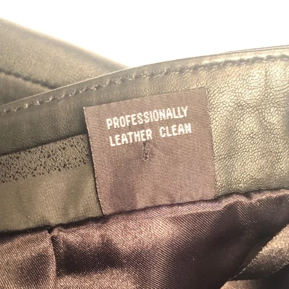 Vintage 111 STATE Black Leather Short Skirt - Picture 5 of 12